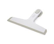 Joseph Joseph Duo Slimline Shower Squeegee with Suction-cup Holder, Shower Window Cleaner, White