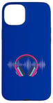 Coque pour iPhone 15 Plus Casque pour artistes, DJ, contrôle audio LED clignotant