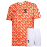 Maillot de Foot Championnat d'europe 88 - Equipe Nationale Néerlandaise - Orange - Enfant et Adulte - 128