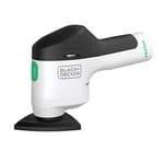 Black & Decker Reviva 12V Cordless Sander Eco Made from 50% Recycled Material for Finishing Touches to DIY Needs REVDS12C-GB