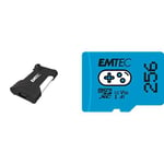 EMTEC - Pack Gaming : Disque SSD Externe X210G 500 Go + Carte Mémoire microSD 256GB - Pack De 2