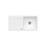 Villeroy&boch - Evier villeroy et boch Siluet 60 Stone White CeramicPlus avec vidage manuel - Blanc stone white CeramicPlus