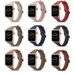 SKALO Smalt läderarmband Apple Watch 38/40/41mm - Fler färger Röd