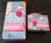 CIEN 5 Blade Razor Women Unisex Handle & 3 Refill Cartridges Venus Compatible