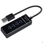 Kurphy 4 Port Usb 3.0 Multi Hub High Speed Usb 3.0 Ports Splitter Expansion Desktop Pc Laptop Adapter Plug And Play