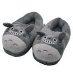 GLEYDY Pantoufle Hiver Chausson Femmes Hommes Totoro Antidérapant Maison Chaussons Confortable Mules d'intérieur Slippers en Peluche espirante Chaussures Chaud pour Voyage