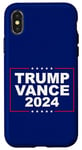 Coque pour iPhone X/XS T-SHIRT TRUMP VANCE 2024 REPUBLICAIN TICKET PRÉSIDENTIEL