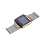 Fitbit Blaze laadukas Milanese ranneke - Hopea koko S Hopea/Harmaa