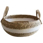 Pliable Algue Tissage Pot de Jonc de Mer Panier en Osier Plante DéCor à Jardin Panier de Rangement, l