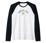 Rugrats Hungry Reptar Head Color Pop Logo Raglan Baseball Tee