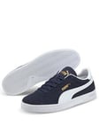 Puma Mens Club Trainers - Navy/White, Navy/White, Size 8, Men