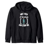 Broken Bones And Witty Puns Collection Zip Hoodie