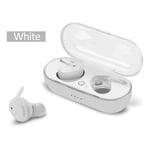 Y30 TWS Écouteurs Bluetooth Écouteurs Casque sans fil Touch Control Sports Écouteurs Microphone Musique Casque pour xiaomi huawei-Y30 Blanc