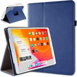 Rotatif Housse Pour Ipad 2020 (8. Gen.), Ipad 2019 (7. Gen.) 10,2 Pouces, Deluxe 360 Degrés Smart Coque De Protection Simili Cuir Coque Cover Et Case, Bleu