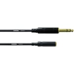 Rallonge audio [1x Jack mâle 6.35 mm - 1x Jack femelle 3.5 mm] Cordial CFM 3 VY