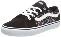 Vans Filmore Decon Suede/Canvas, Basket Femme, Motif Floral Noir et Blanc, 41 EU