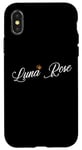 Coque pour iPhone X/XS Luna Rose Custom Name for Kids Toddlers Women - Luna Rose