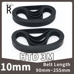 (237 mm10 mm) Hihnan leveys 10 mm HTD 3M jakohihnan nousu 3 mm pituus 90 mm ~ 255 mm 30 ~ 85 hampaiden lukumäärä 3M synkroninen hihna suljetun silmukan kumiset HTD3MB hihnat