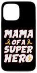 iPhone 13 Pro Max Childhood Cancer Mama Of A Superhero Family Ribbon Case