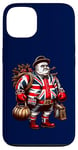 Coque pour iPhone 13 Boxe Boxeur Britannique Union Jack Drapeau Grande-Bretagne