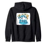 Awesome and Vibrant Rock the Pool Statement Costume Zip Hoodie