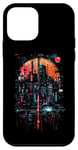 iPhone 12 mini Katana Cyberpunk Cityscape Futuristic City Sci-fi Case