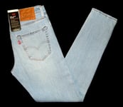 LEVI'S - Men's NEW 512 Slim Tapered Fit Jeans 29"W x 32"L Light Blue Premium