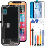 Kit De Remplacement D'écran Lcd Pour Iphone X Avec Numériseur Tactile 3d 5,8"" Pour Iphone 10 Display Compatible Avec A1865 A1901 A1902 (Incell Noir)