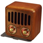 Opis Radio 2 – Small Wooden Retro Bluetooth Speaker and VHF Radio (Cherry Wood)
