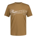 Royal Robbins Royal Robbins Rr Graphic S/s - Caramel Cafe - Herr - M- Naturkompaniet