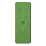 Anti-transpiration Tapis De Yoga,Femmes Hommes Antiderapant,Tapis D'exercice,Résistant à Eau Tapis D'entraînehommest,Avec Sac De Transport Et Bandoulière,TPE,Méditation-Vert 183x80cm(72x31inch)