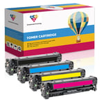 4 Toner Cartridge Compatible With Hp Cc530-3a Laserjet Cp2025 Cp2025dn Cm2320nf
