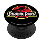 PopSockets Jurassic Park Classic Original Logo PopSockets PopGrip - Support et Grip pour Smartphone/Tablette avec un Top Interchangeable