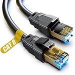 Akake Câble Ethernet de Classe 8, 0,5m 1m 9m 12M 15m 18m 30m câble de réseau Internet Haute Vitesse Lourd, à l'intérieur et à l'extérieur du Mur de Blindage du câble LAN Professionnel (5m)