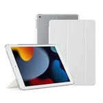 Étui Compatible avec iPad 10,2 Pouces, 9/8/7e génération (2021/2020/2019), Fin, léger, Triple Pliage, Smart Case, arrière en PC Dur pour iPad 10,2"