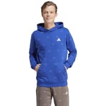 adidas Homme Seasonal Essentials Monogram Graphic Hoodie, Semi Lucid Blue, L