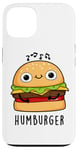 Coque pour iPhone 13 Jeu de mots drôle pour hamburger Hum-burger