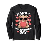 Valentine's Day Funny Teddy Bear Heart Love Valentines Long Sleeve T-Shirt