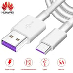 Genuine Huawei HL1289 USB-C 5A Fast Charging Cable for P40 Pro, P20, Mate 30