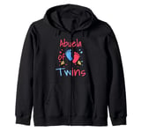 Abuela Of Twins Cute Hearts Tee Girl Boy Vintage Xmas Zip Hoodie