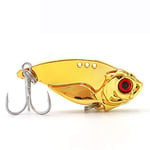 7/10/15/20 g 3D Eyesmetal Vib Blade Lure Sinking Vibration Baits Vibration Artificielle pour Bass Pike Perch Fishing 10 Couleurs 20g Or