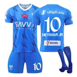 23-24 Al-Hilal Saudi FC Hemma fotbollströja för barn nr 10 Neymar 28