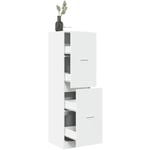 Torana - Armoire d'apothicaire blanc 40x41x144,5 cm bois d'ingénierie