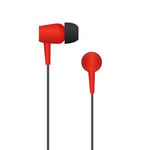 Schneider Xtra Comfortable In-Ear Jack Earphones with Silicone Tips, Red / Black