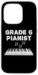 Coque pour iPhone 14 Pro Étudiant en piano, pianiste de 6e année, musicien