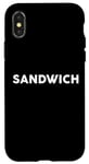 Coque pour iPhone X/XS T-shirt « Shirt That Says Sandwich » Simple City