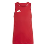 adidas Garçon Adizero Team Singlet Kids, Team Power Red 2/White, 7-8 Years