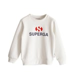 Superga Childrens Unisex Childrens/Kids Logo Sweatshirt (White) Cotton - Size 6Y