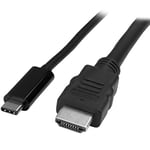 StarTech.com USB C to HDMI Cable - 3 ft / 1m - USB-C to HDMI 4K 30Hz - USB Type C to HDMI - Computer Monitor Cable (CDP2HDMM1MB)