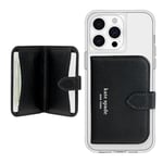 Kate Spade New York Morgan Magnetic Phone Wallet/Card Holder - Compatible with MagSafe Phones and Cases - Midnight Black